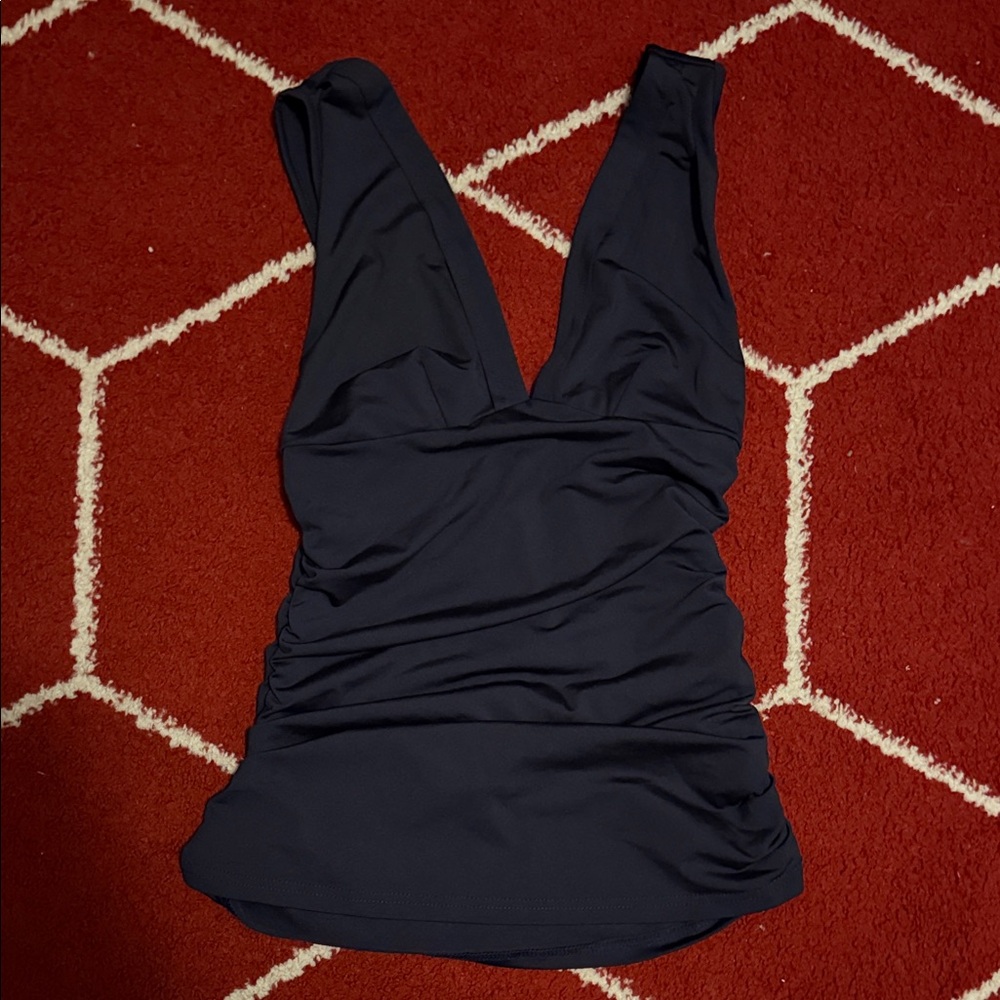 SHEIN Navy Blue Sleeveless Blouse